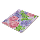 Carreau Aquarelle et lilas (Côté)
