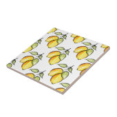 Carreau Aquarelle et Motif citrons d'encre (Côté)