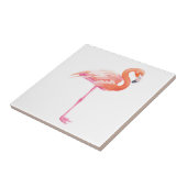 Carreau aquarelle Flamant rose (Côté)