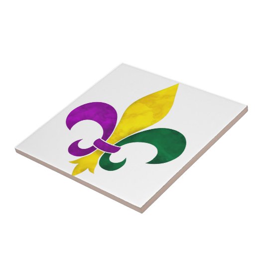 Carreau aquarelle fleur (Côté)