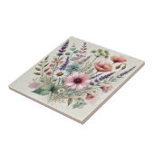Carreau Aquarelle Fleur sauvage Printemps & Décor Été (Côté)
