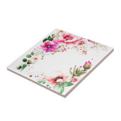Carreau Aquarelle fleurs Tile (Côté)