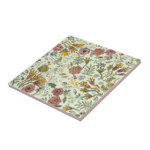 Carreau Aquarelle Florale Fleurs d'abeille Élégante Modern (Côté)