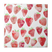 Carreau Aquarelle fraise (Devant)