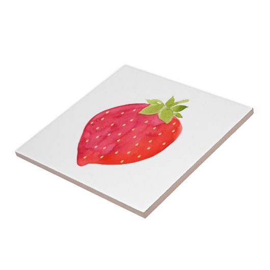 Carreau Aquarelle fraise (Côté)