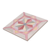 Carreau Aquarelle géométrique classique motif scandinave (Côté)