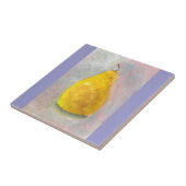 Carreau Aquarelle Golden Pear Still Life (Côté)