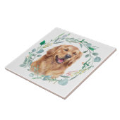 Carreau Aquarelle Golden Retriever (Côté)