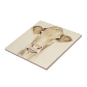 Carreau Aquarelle Grange Animaux | Vache (Côté)