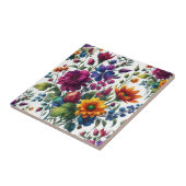 Carreau Aquarelle gras Floral (Côté)