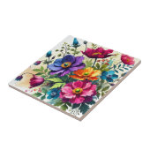 Carreau Aquarelle gras Floral (Côté)