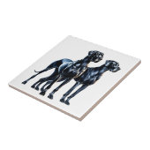 Carreau Aquarelle Great Danes (Côté)