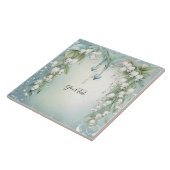 Carreau Aquarelle Lily de la Vallée Carrelage en céramique (Côté)