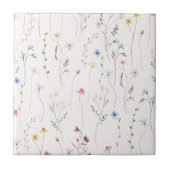 Carreau aquarelle limbe pâle rose (Devant)