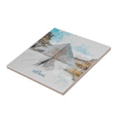 Carreau Aquarelle Louvre, Carrelage en céramique Paris (Côté)