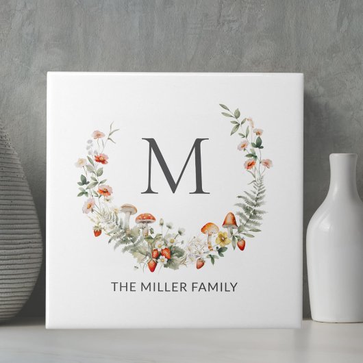 Carreau Aquarelle lunaire lunaire Florale Botanique