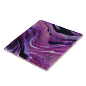 Carreau Aquarelle Marbre pourpre foncé (Côté)