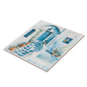 Carreau Aquarelle Méditerranée  (Côté)