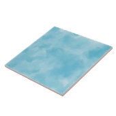 Carreau Aquarelle Moderne Bleue Côtière (Côté)