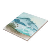 Carreau Aquarelle moderne Nature Commençons l'aventure (Côté)