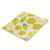 Carreau Aquarelle motif d'automne (Côté)