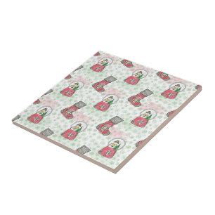 Carreau Aquarelle Noël Snowman