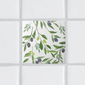 Carreau Aquarelle Olive 
