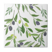 Carreau Aquarelle Olive  (Devant)