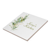 Carreau Aquarelle Olive Branche Carrelage en céramique (Côté)