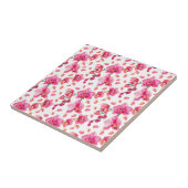 Carreau Aquarelle Orchidées Design 2 (Côté)