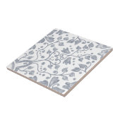 Carreau Aquarelle originale unique vintage gris blanc (Côté)