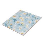 Carreau Aquarelle Pastel Daisies (Côté)