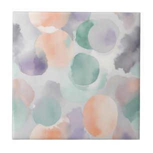 Carreau Aquarelle Pastel douce