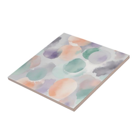 Carreau Aquarelle Pastel douce (Côté)