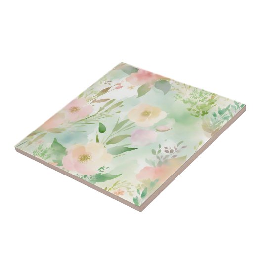 Carreau Aquarelle Pastel Springtime (Côté)