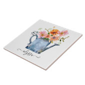 Carreau Aquarelle peinte à la main Floral (Côté)