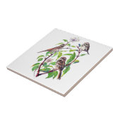 Carreau Aquarelle Petit Oiseau dans le Dogwood Bird Art (Côté)