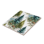 Carreau Aquarelle Pine Motif Elégant hiver (Côté)