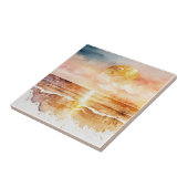 Carreau Aquarelle Plage Design 1 (Côté)