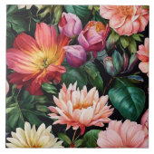 Carreau Aquarelle populaire Collection Vintage Florale (Devant)