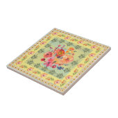 Carreau Aquarelle poussiéreuse décorée de style classique  (Côté)