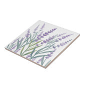 Carreau Aquarelle Purple Lavande Florale (Côté)