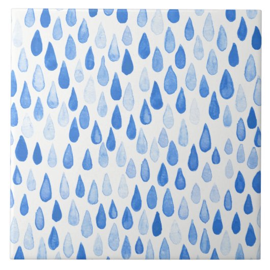 Carreau Aquarelle Raindrops (Devant)