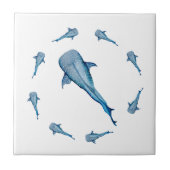 Carreau Aquarelle requin (Devant)