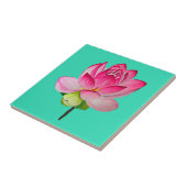 Carreau Aquarelle rose lofleur art (Côté)