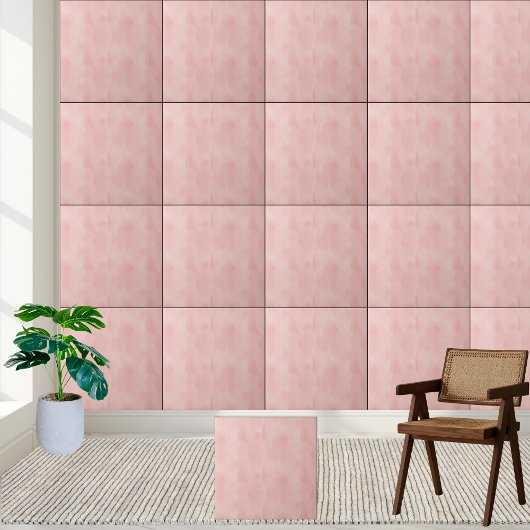 Carreau Aquarelle rose pâle Texture Carrelage en céramique