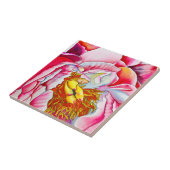 Carreau Aquarelle rose Peony (Côté)