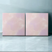 Carreau Aquarelle rose violet Élégant Printemps Abstrait