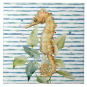 Carreau Aquarelle SEAHORSE -Côtier, Plage nautique (Devant)