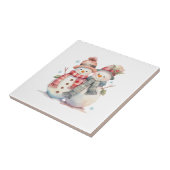 Carreau Aquarelle Snowman (Côté)
